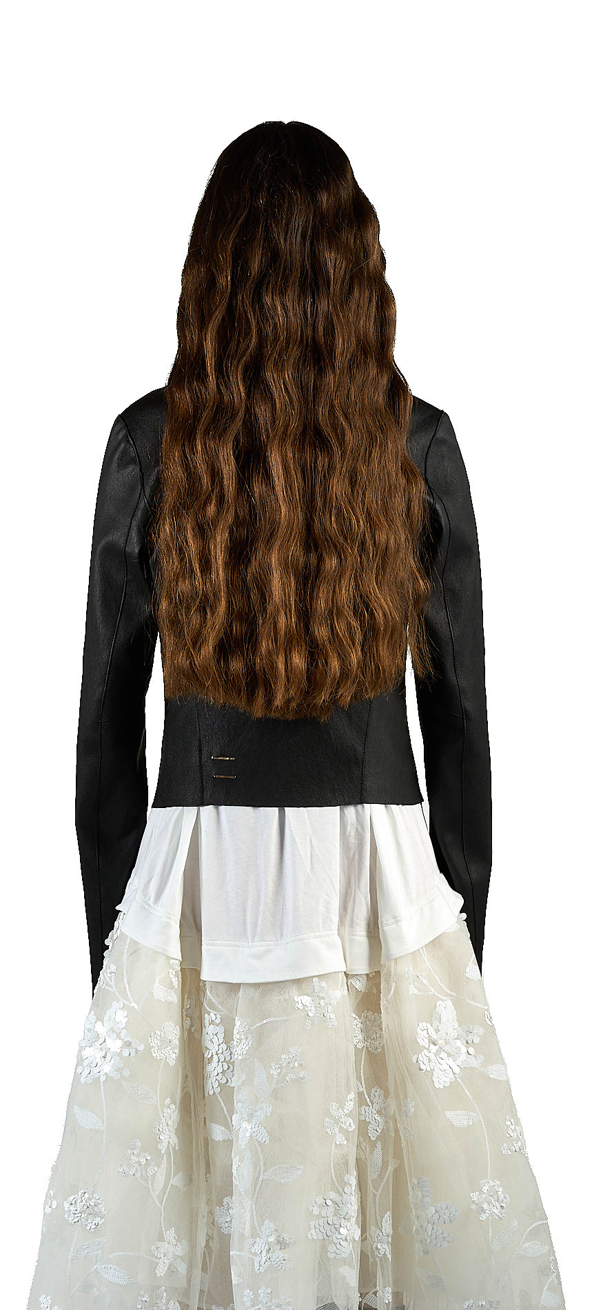 DANIELE BASTA LEATHER AND SILVER JACKET